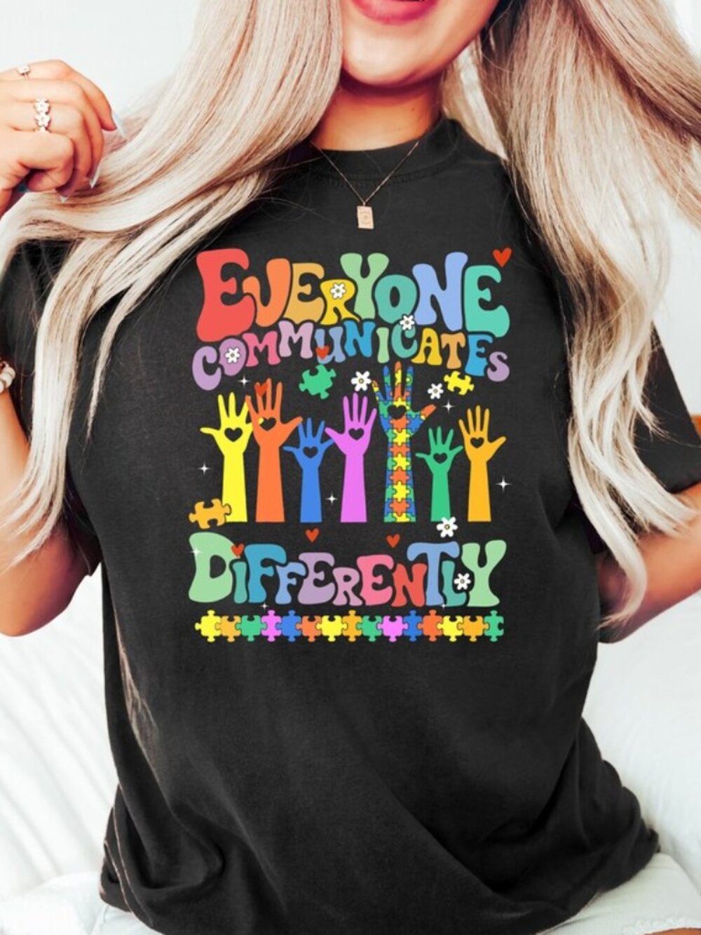 Autism Shirt, Everyone Communicates Differently Shirt